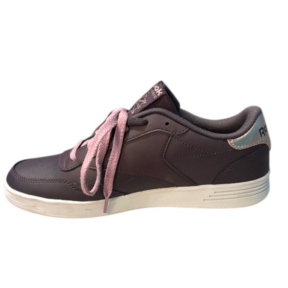 NWOT- Reebok Women’s Club MEMT Sneakers in Violet Purple-Gray w/ Pink Laces - Picture 8 of 14
